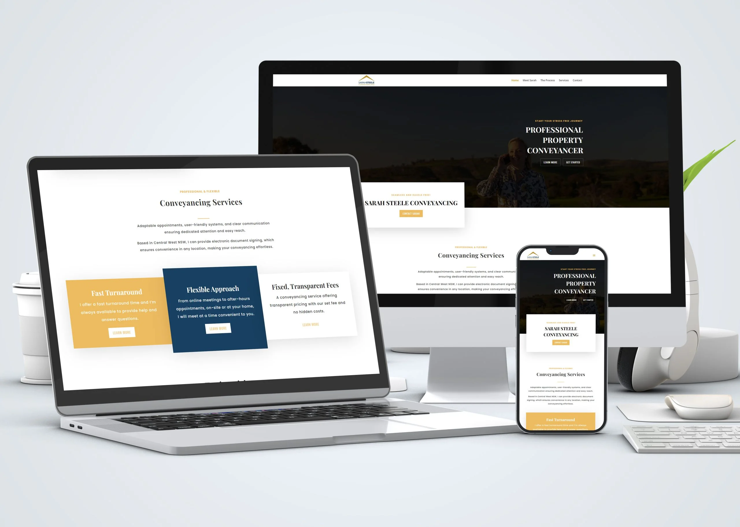 Sarah Steele Conveyancing - new website design and development